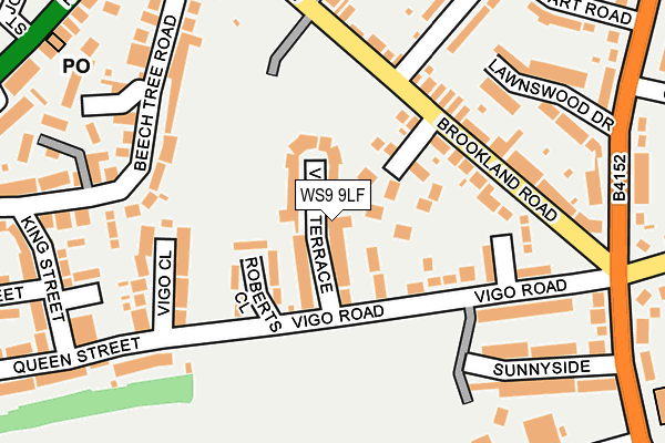 WS9 9LF map - OS OpenMap – Local (Ordnance Survey)