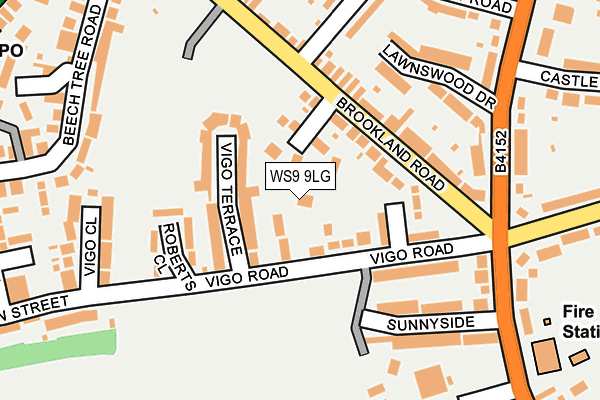 WS9 9LG map - OS OpenMap – Local (Ordnance Survey)