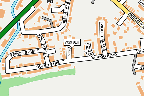 WS9 9LH map - OS OpenMap – Local (Ordnance Survey)