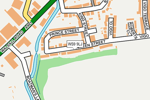 WS9 9LJ map - OS OpenMap – Local (Ordnance Survey)