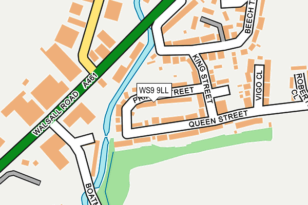 WS9 9LL map - OS OpenMap – Local (Ordnance Survey)