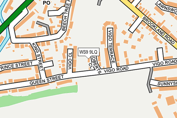 WS9 9LQ map - OS OpenMap – Local (Ordnance Survey)