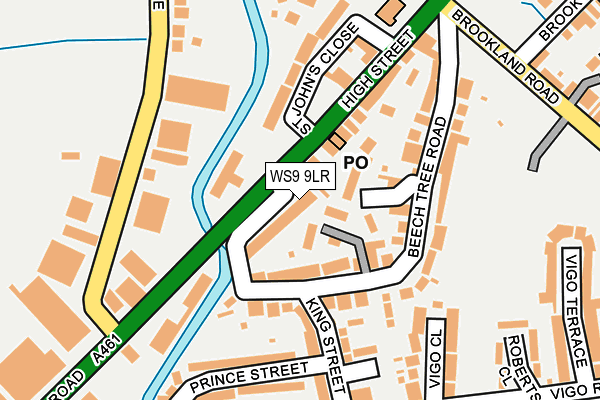 WS9 9LR map - OS OpenMap – Local (Ordnance Survey)