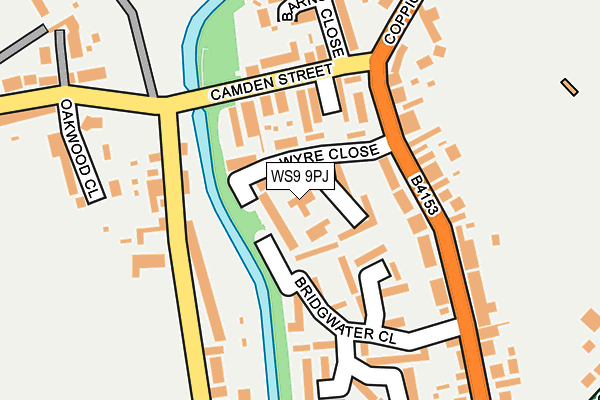 WS9 9PJ map - OS OpenMap – Local (Ordnance Survey)
