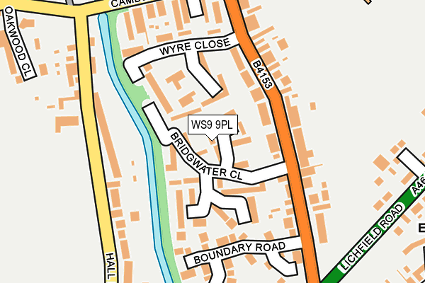 WS9 9PL map - OS OpenMap – Local (Ordnance Survey)