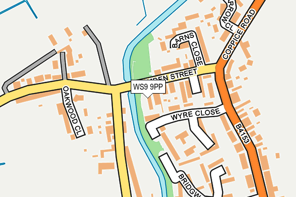 WS9 9PP map - OS OpenMap – Local (Ordnance Survey)