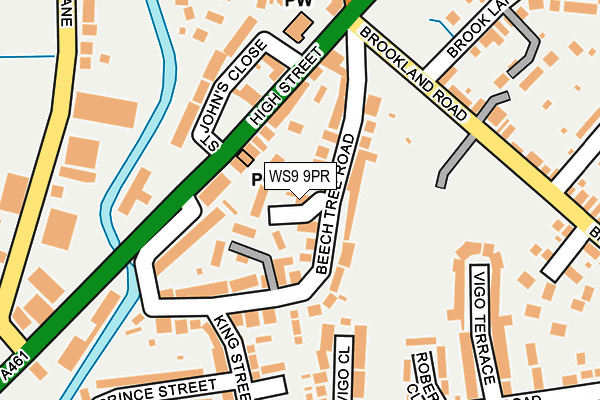 WS9 9PR map - OS OpenMap – Local (Ordnance Survey)