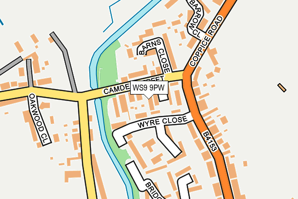 WS9 9PW map - OS OpenMap – Local (Ordnance Survey)