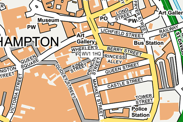 WV1 1HQ map - OS OpenMap – Local (Ordnance Survey)