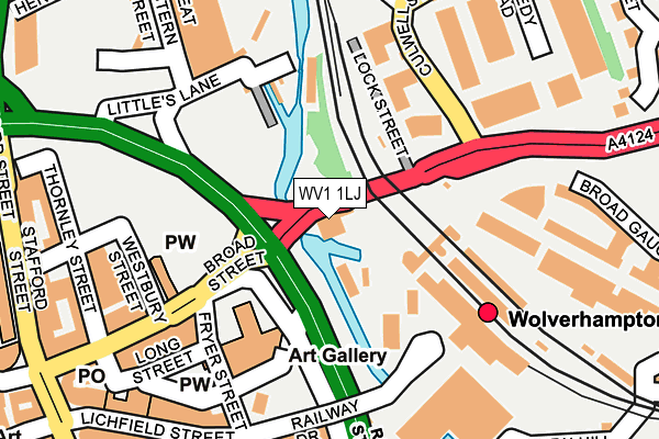 WV1 1LJ map - OS OpenMap – Local (Ordnance Survey)