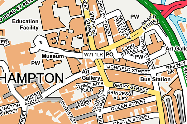 WV1 1LR map - OS OpenMap – Local (Ordnance Survey)