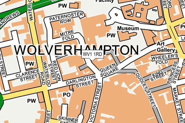 WV1 1RD map - OS OpenMap – Local (Ordnance Survey)