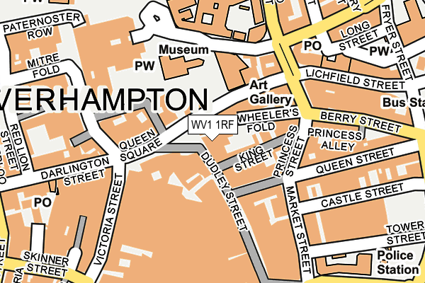 WV1 1RF map - OS OpenMap – Local (Ordnance Survey)