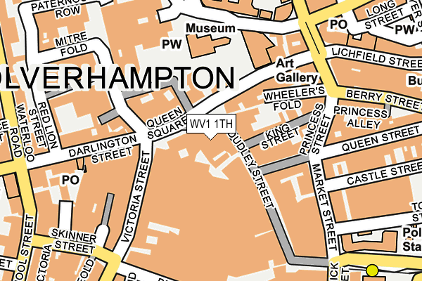 WV1 1TH map - OS OpenMap – Local (Ordnance Survey)