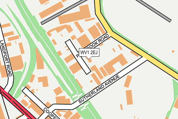 WV1 2EJ map - OS OpenMap – Local (Ordnance Survey)