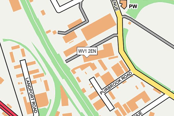 WV1 2EN map - OS OpenMap – Local (Ordnance Survey)