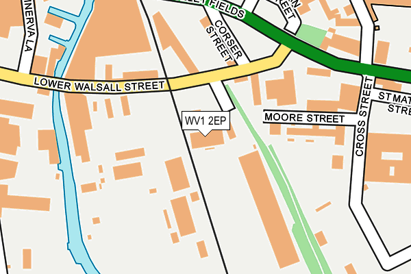 WV1 2EP map - OS OpenMap – Local (Ordnance Survey)
