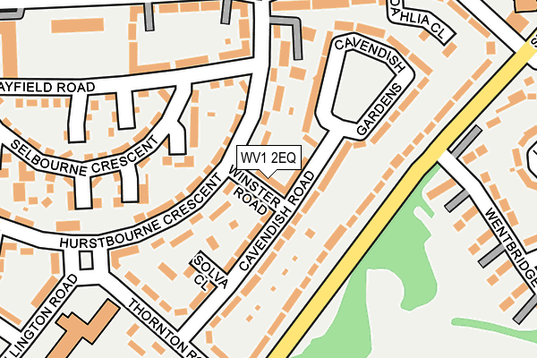 WV1 2EQ map - OS OpenMap – Local (Ordnance Survey)