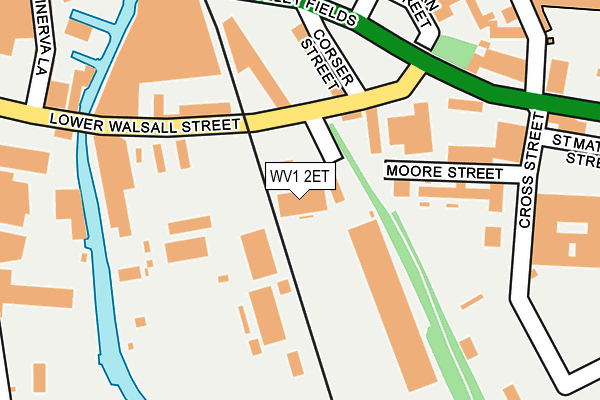 WV1 2ET map - OS OpenMap – Local (Ordnance Survey)