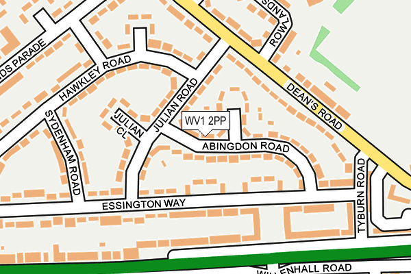 WV1 2PP map - OS OpenMap – Local (Ordnance Survey)