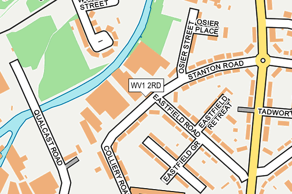 WV1 2RD map - OS OpenMap – Local (Ordnance Survey)