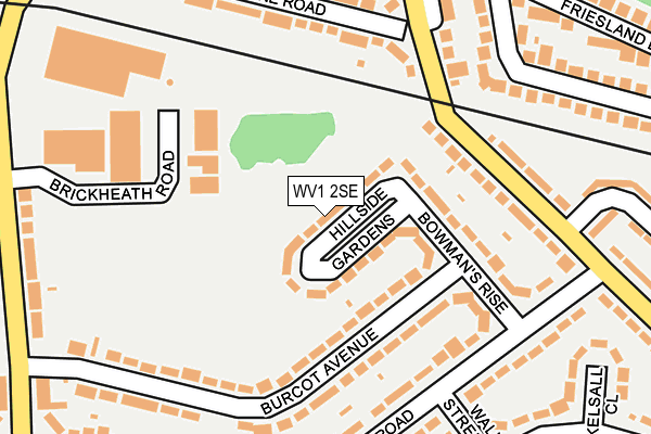 WV1 2SE map - OS OpenMap – Local (Ordnance Survey)