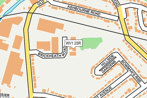 WV1 2SR map - OS OpenMap – Local (Ordnance Survey)