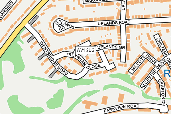 WV1 2UG map - OS OpenMap – Local (Ordnance Survey)