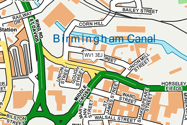 WV1 3EJ map - OS OpenMap – Local (Ordnance Survey)