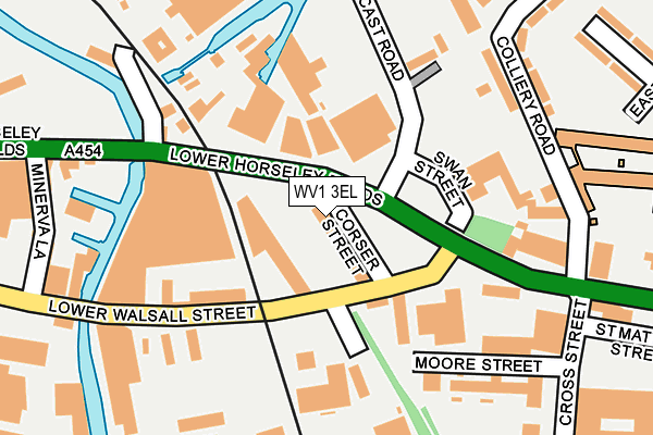 WV1 3EL map - OS OpenMap – Local (Ordnance Survey)