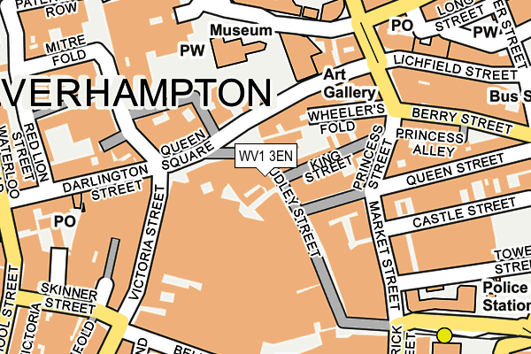 WV1 3EN map - OS OpenMap – Local (Ordnance Survey)