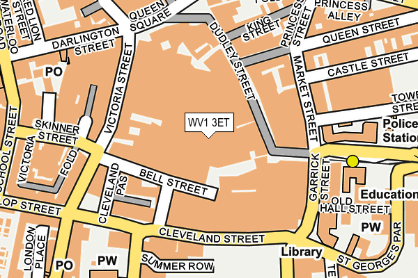 WV1 3ET map - OS OpenMap – Local (Ordnance Survey)