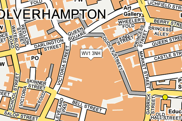 WV1 3NH map - OS OpenMap – Local (Ordnance Survey)