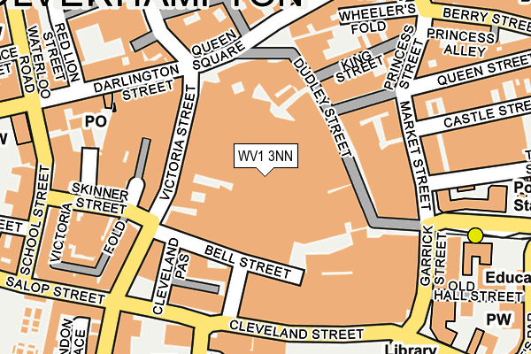 WV1 3NN map - OS OpenMap – Local (Ordnance Survey)