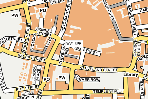 WV1 3PR map - OS OpenMap – Local (Ordnance Survey)