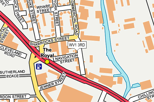 WV1 3RD map - OS OpenMap – Local (Ordnance Survey)