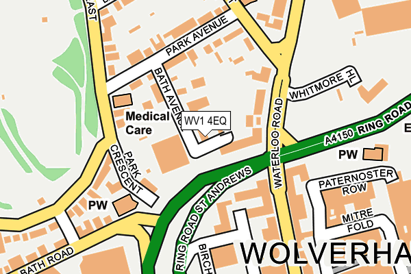 WV1 4EQ map - OS OpenMap – Local (Ordnance Survey)