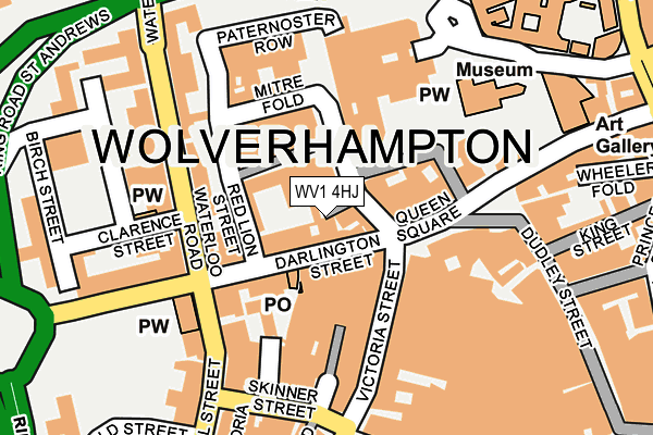 WV1 4HJ map - OS OpenMap – Local (Ordnance Survey)