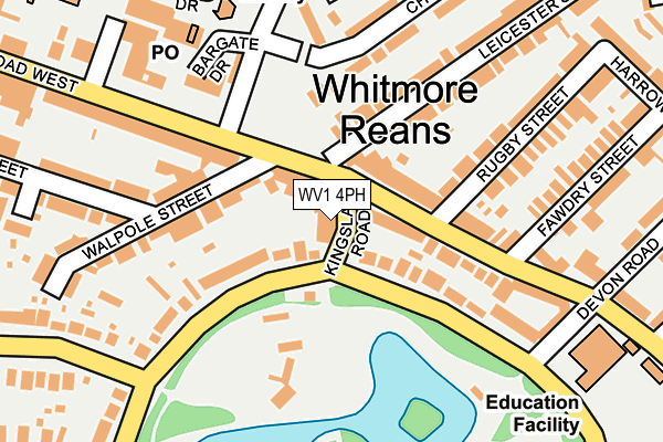 WV1 4PH map - OS OpenMap – Local (Ordnance Survey)