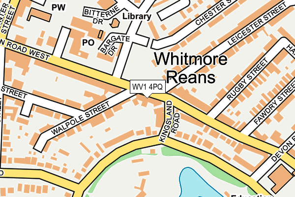 WV1 4PQ map - OS OpenMap – Local (Ordnance Survey)