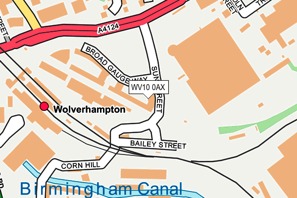 WV10 0AX map - OS OpenMap – Local (Ordnance Survey)