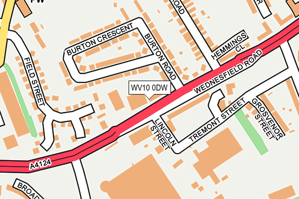 WV10 0DW map - OS OpenMap – Local (Ordnance Survey)