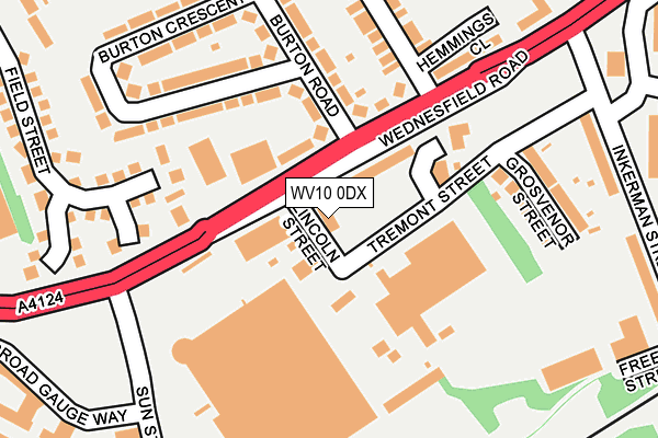 WV10 0DX map - OS OpenMap – Local (Ordnance Survey)