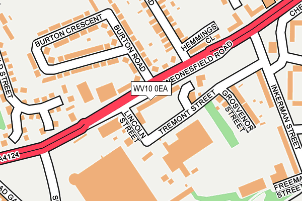 WV10 0EA map - OS OpenMap – Local (Ordnance Survey)