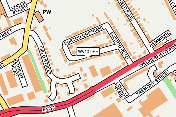 WV10 0EE map - OS OpenMap – Local (Ordnance Survey)