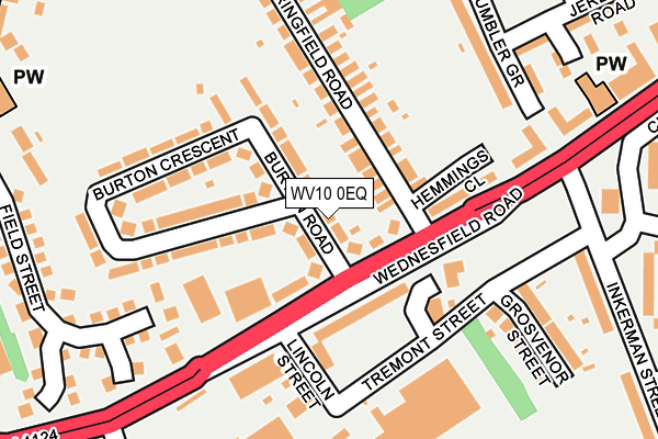 WV10 0EQ map - OS OpenMap – Local (Ordnance Survey)