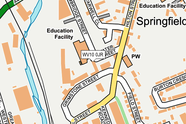WV10 0JR map - OS OpenMap – Local (Ordnance Survey)
