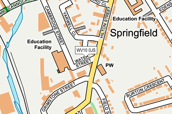 WV10 0JS map - OS OpenMap – Local (Ordnance Survey)