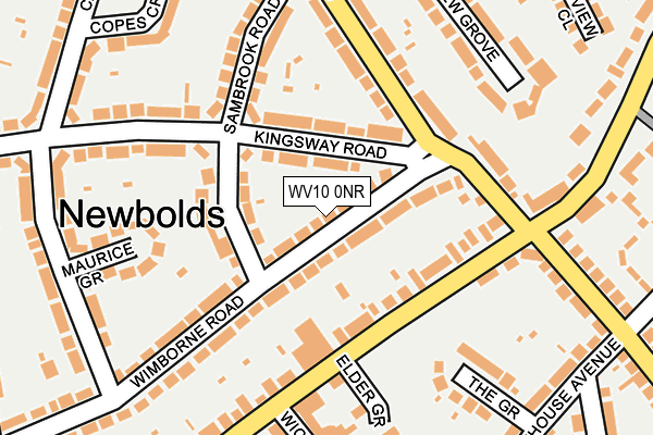 WV10 0NR map - OS OpenMap – Local (Ordnance Survey)