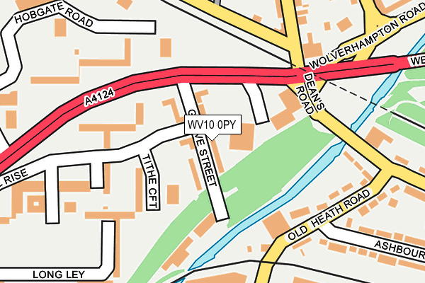 WV10 0PY map - OS OpenMap – Local (Ordnance Survey)